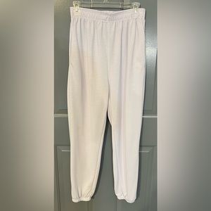 Cyinu White Sweat Pants